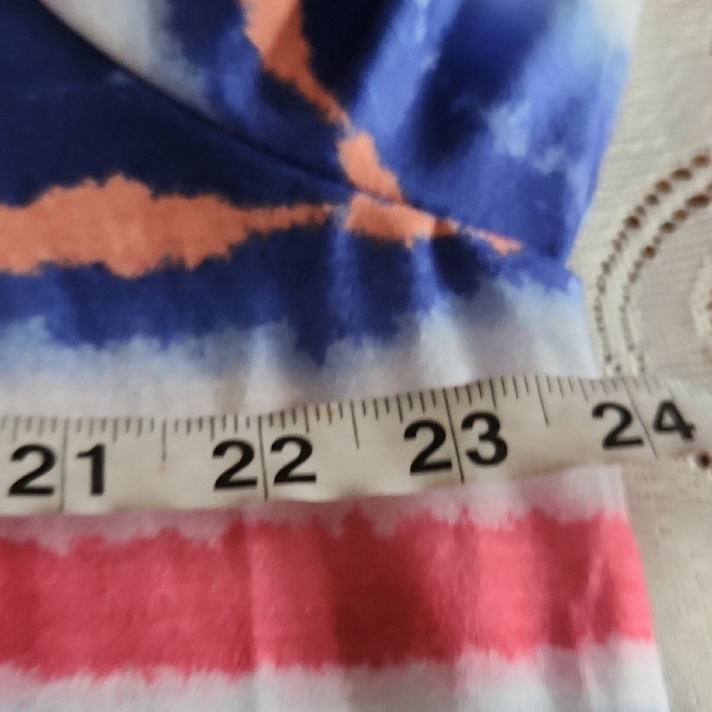 Alfred Dunner Blue and Pink Relaxed Blouse - Picture 8 of 9